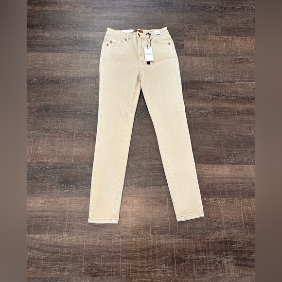 Judy Blue Denim - Judy Blue Bone High Waist Garment Dyed Jeans Size 5/27